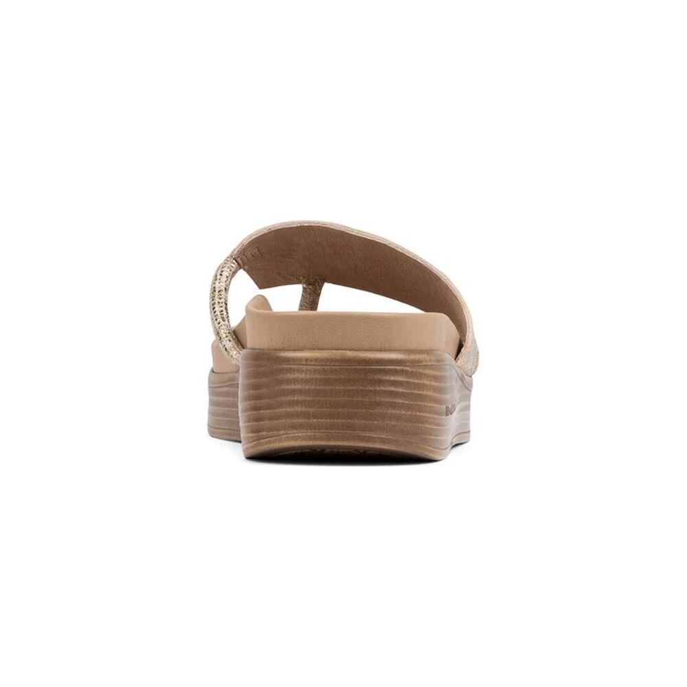 Donald Pliner Fifi Leather Footbed Sandal, Brown - Picture 3 of 5